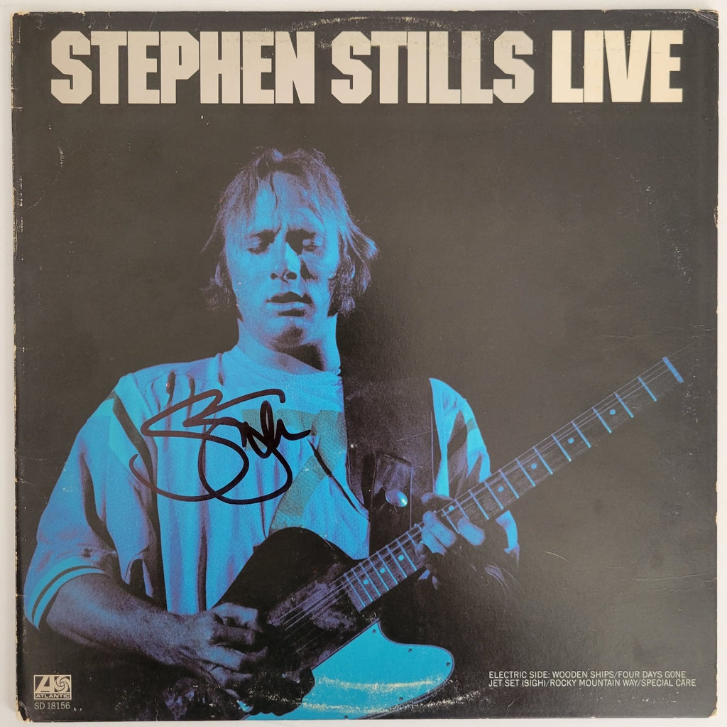 Stephen Stills signed Live album vinyl record COA exact proof autographed STAR