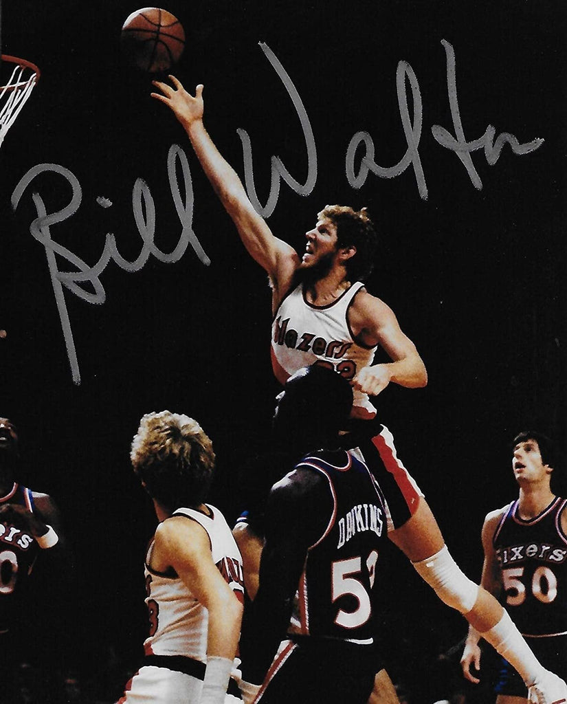 Bill Walton Portland Trail Blazers signed, autographed Basketball 8x10 photo, proof COA
