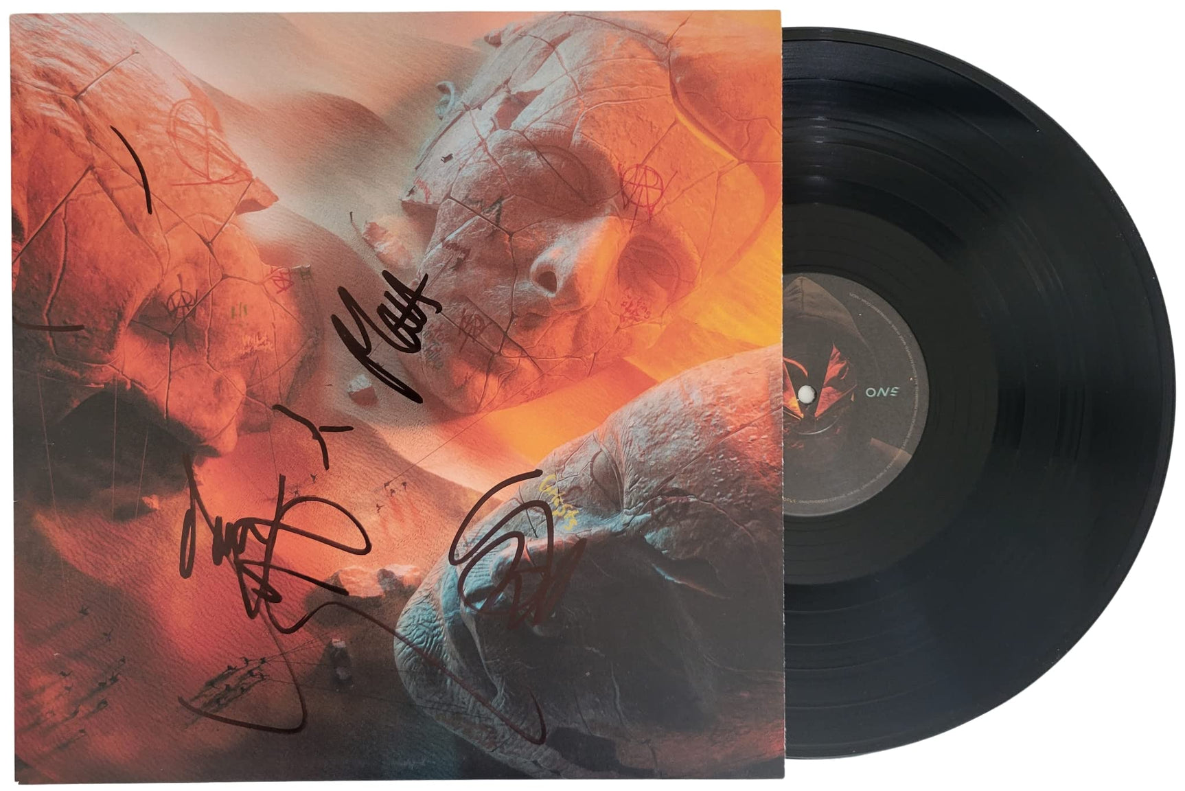 Muse signed Will of The People album vinyl record COA proof Matt Bellamy, Chris Wolstenholme, Dominic Howard STAR
