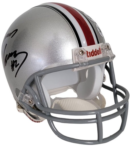 Emeka Egbuka signed Ohio State mini football helmet proof Beckett COA