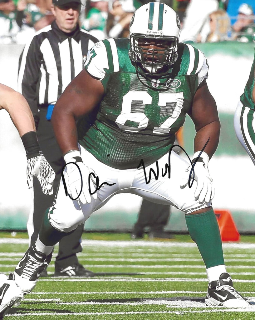 Damien Woody signed New York Jets football 8x10 photo COA proof autographed.