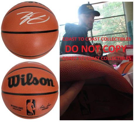 Zach LaVine Chicago Bulls signed NBA Basketball COA exact proof autographed