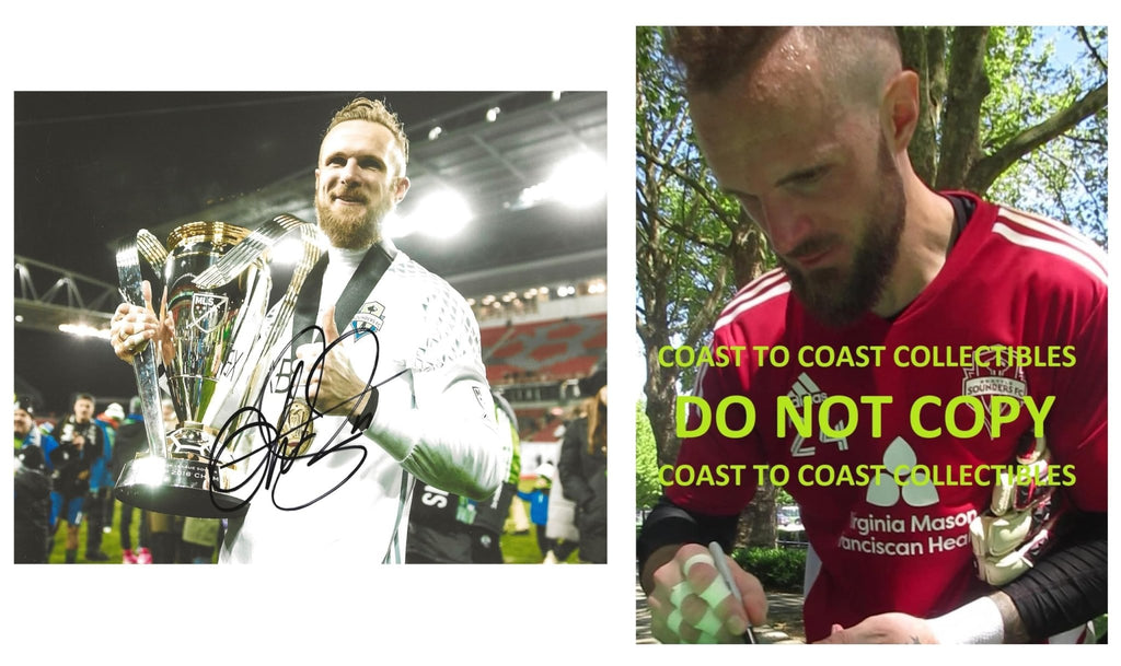 Stefan Frei signed Seattle Sounders FC soccer 8x10 photo proof COA autographed!