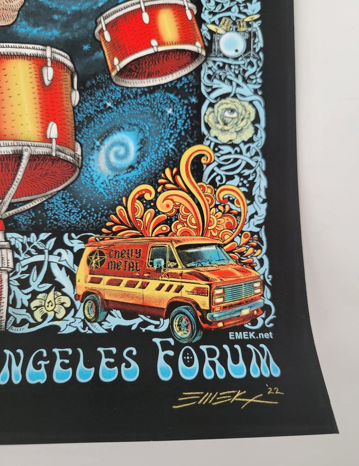 Taylor Hawkins Los Angeles Forum Tribute Concert Poster #995/1350 Foo Fighters STAR