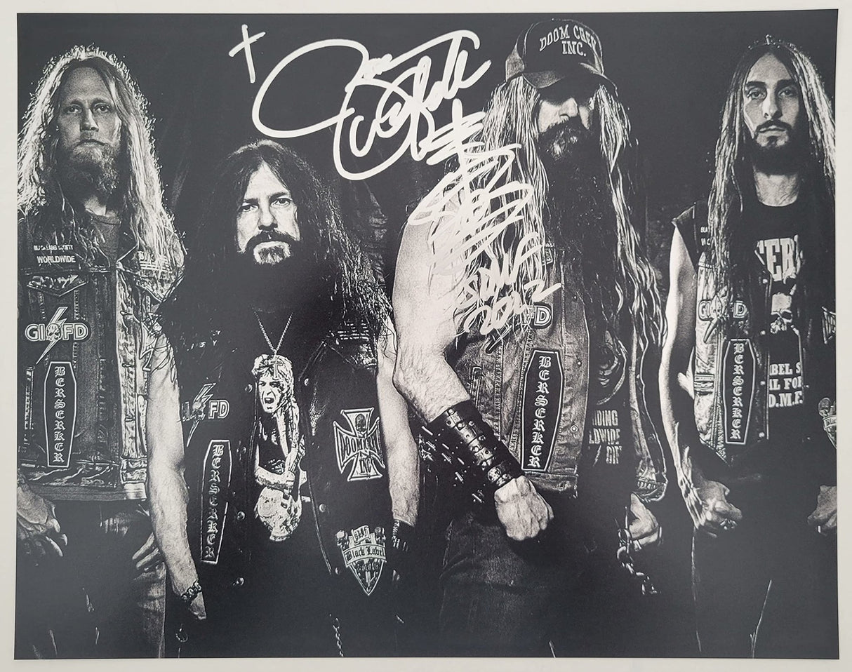Zakk Wylde signed Black Label Society 11x14 photo COA exact proof autographed STAR