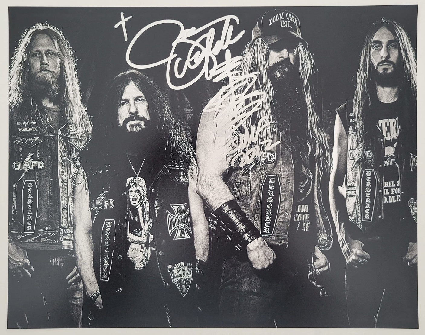 Zakk Wylde signed Black Label Society 11x14 photo COA exact proof autographed STAR