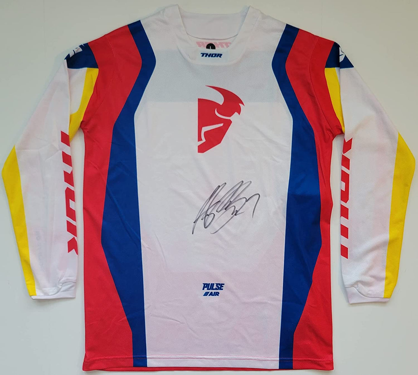 Aaron Plessinger Supercross Motocross signed Thor Jersey COA proof, autographed.