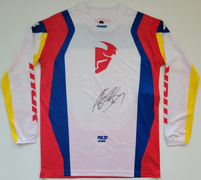 Aaron Plessinger Supercross Motocross signed Thor Jersey COA proof, autographed.