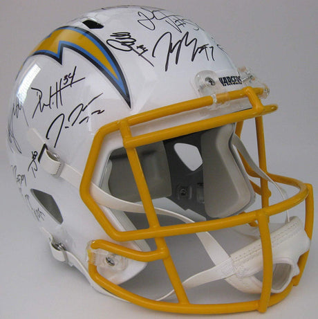 2019 Los Angeles Chargers, LA Chargers team signed autographed, full size football speed helmet, COA, proof photos