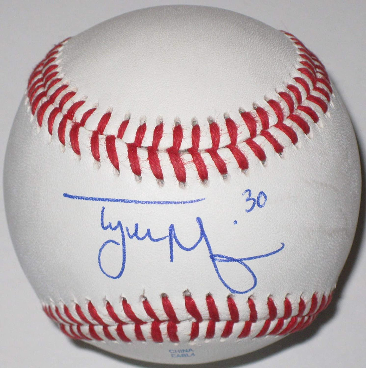Tyler Naquin Cleveland Indians signed autographed baseball COA with exact proof