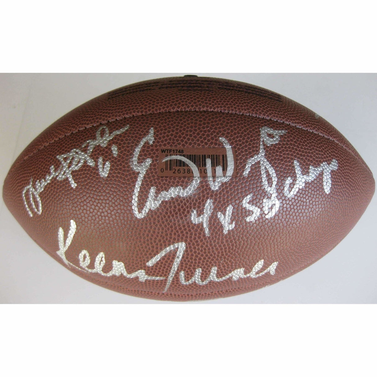 San Francisco 49ers, Legends, Signed, Autographed, Logo Football, a COA with the Proof Photos of the 49ers Legends Signing Will Be Included