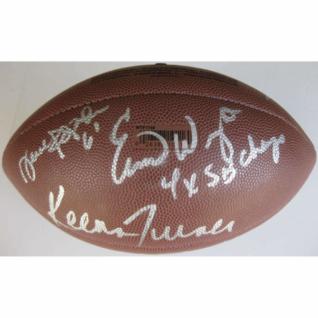 San Francisco 49ers, Legends, Signed, Autographed, Logo Football, a COA with the Proof Photos of the 49ers Legends Signing Will Be Included
