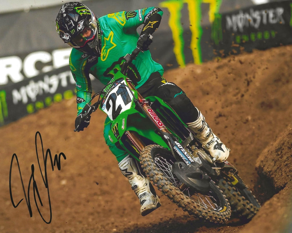Jason Anderson motocross supercross signed 8x10 photo COA proof autographed,