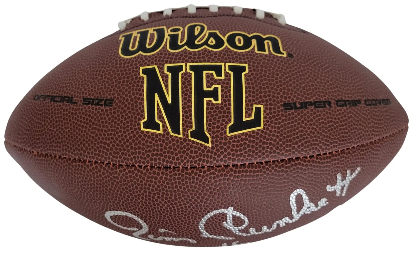 Jim Plunkett Signed Football Proof COA Autographed Oakland Raiders Stanford