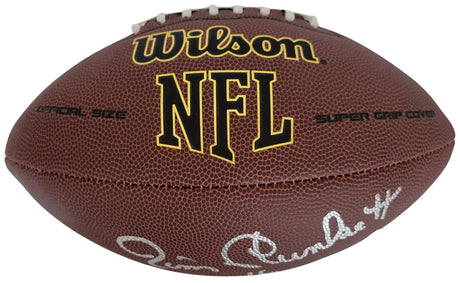 Jim Plunkett Signed Football Proof COA Autographed Oakland Raiders Stanford