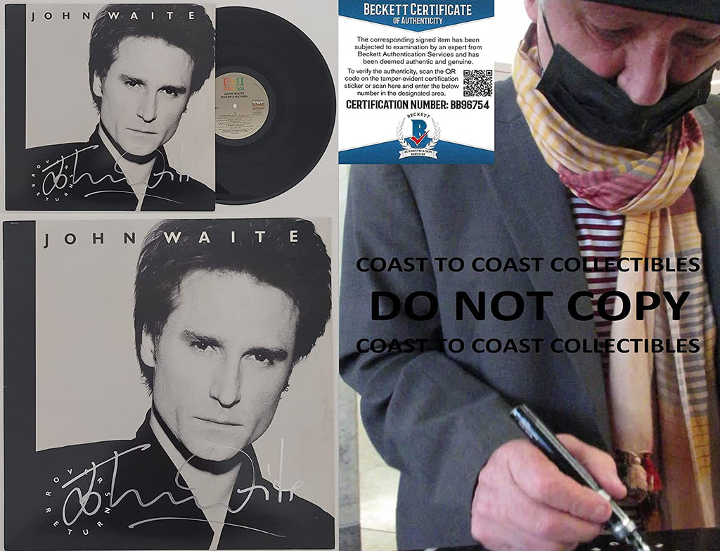 John Waite signed autographed Rover's Return album vinyl record proof Beckett COA STAR