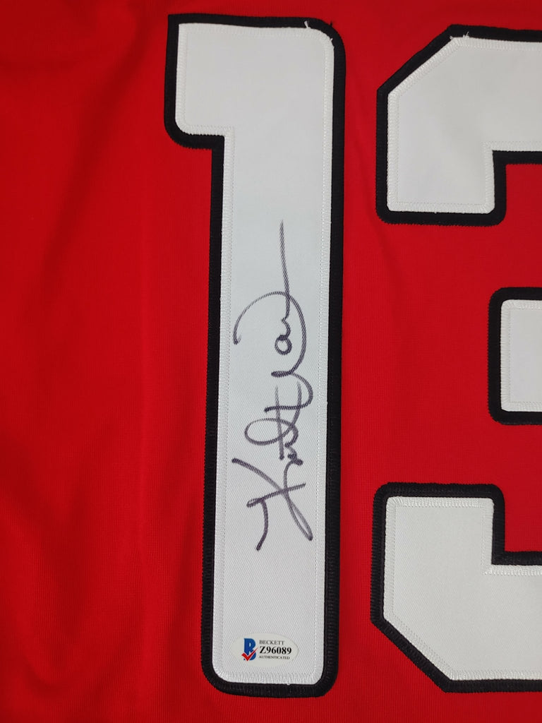 Kurt Warner signed Arizona Cardinals football Jersey proof Beckett COA autographed