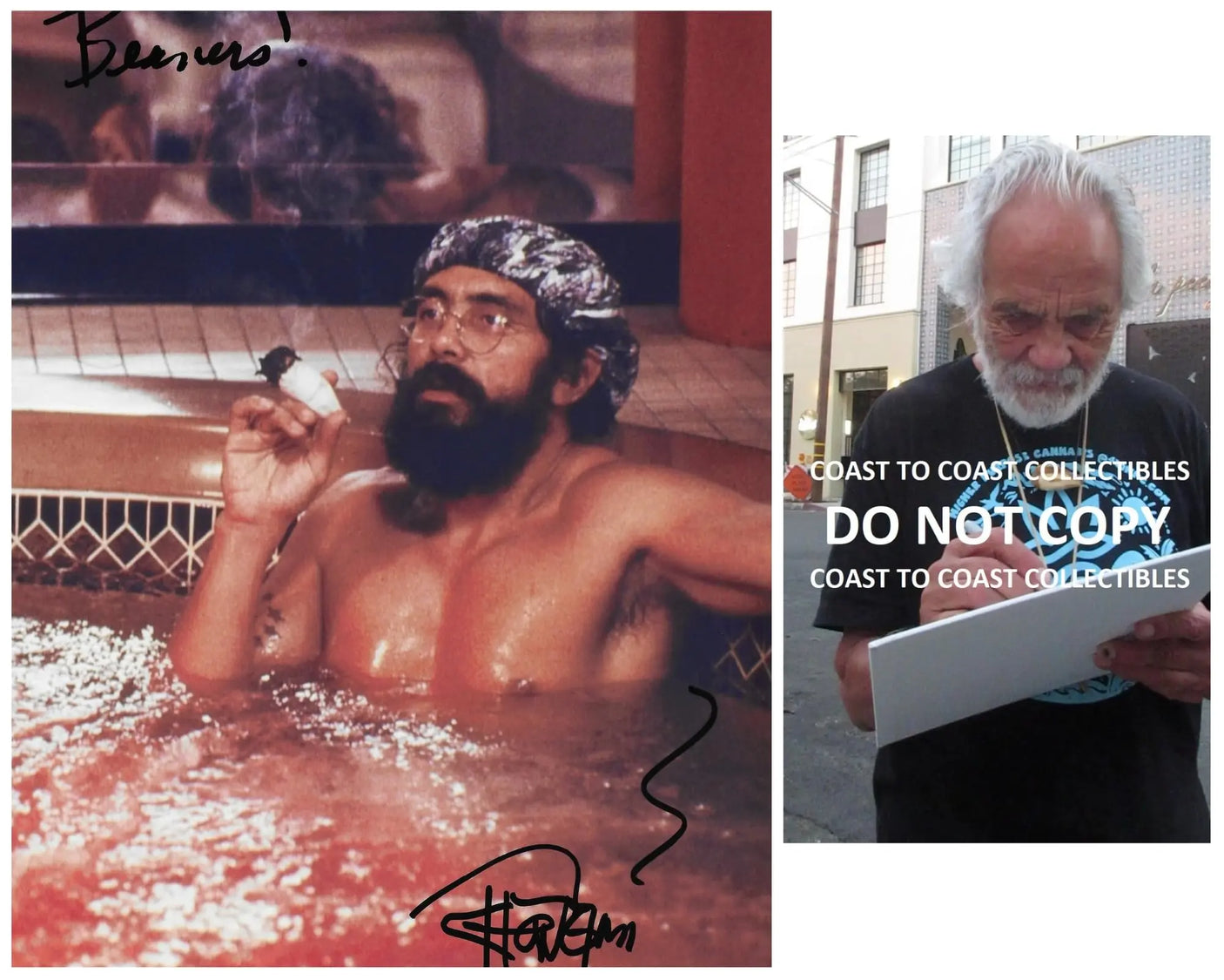 Tommy Chong signed Cheech & Chong 8x10 photo COA proof autographed STAR