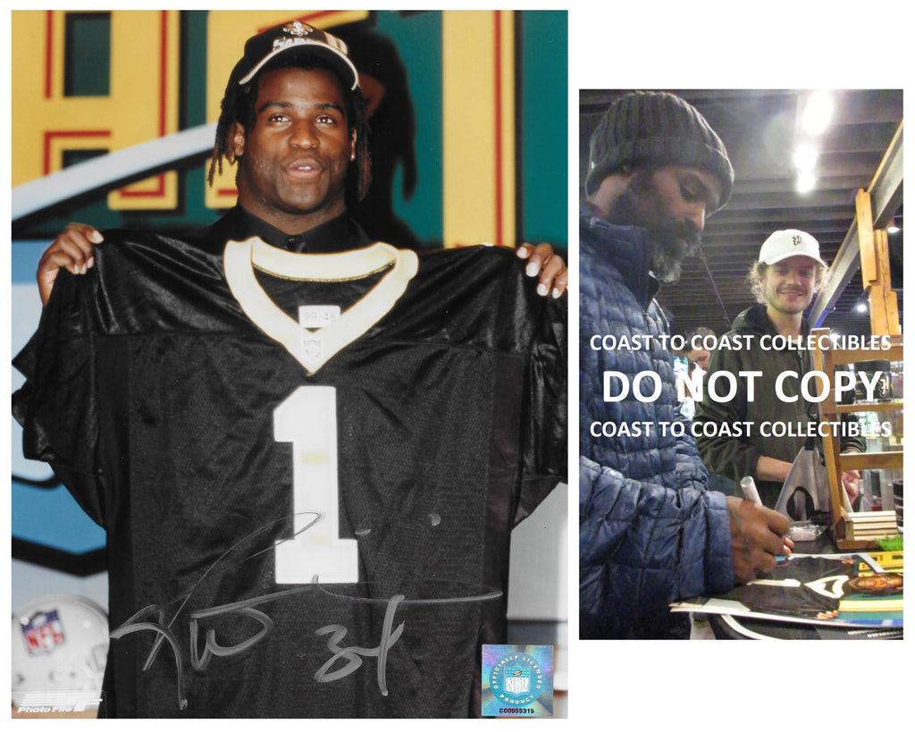 Ricky Williams signed New Orleans Saints football 8x10 photo COA proof Autographed