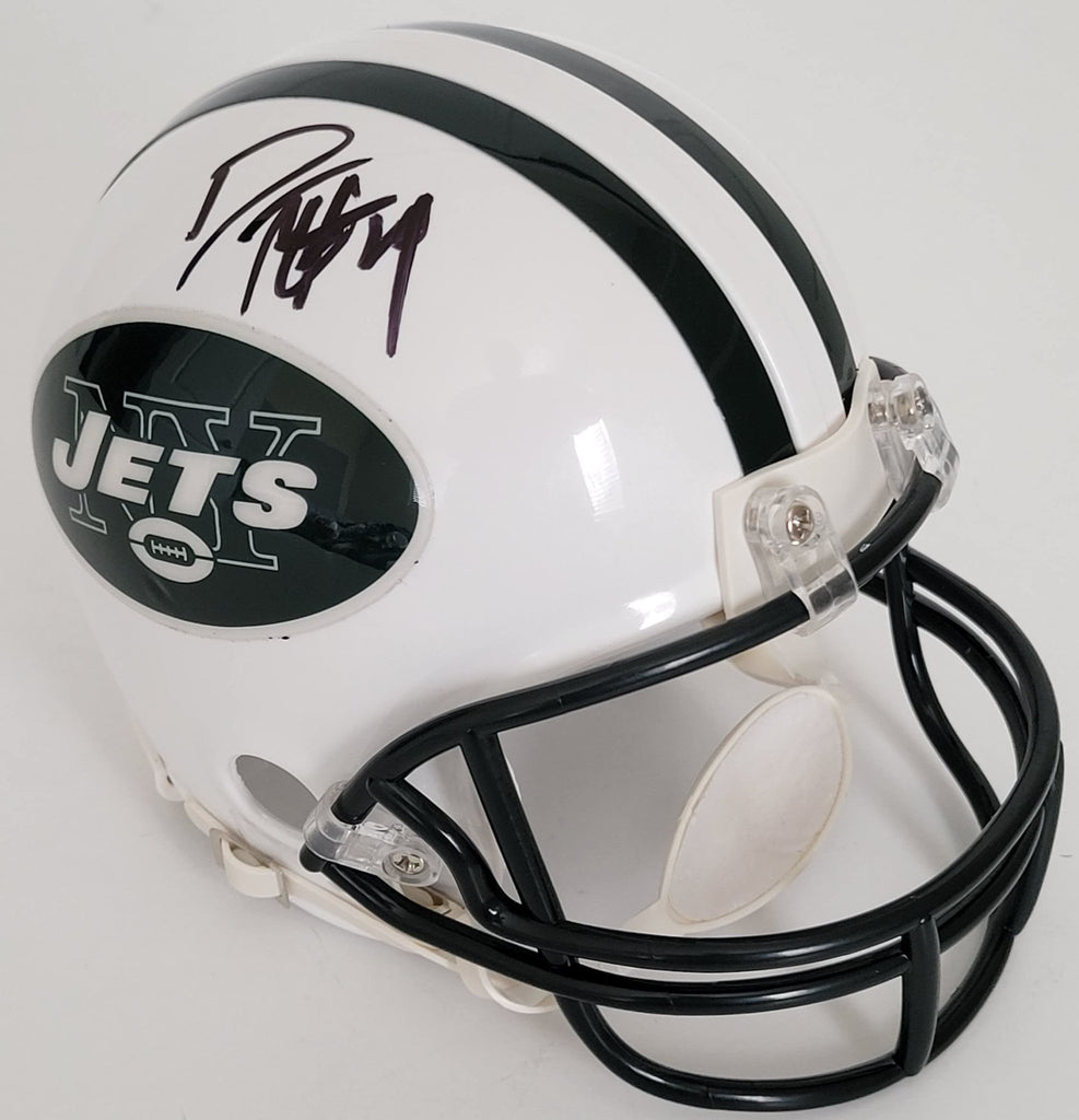 Darrelle Revis HOF signed New York Jets mini football helmet proof COA autographed