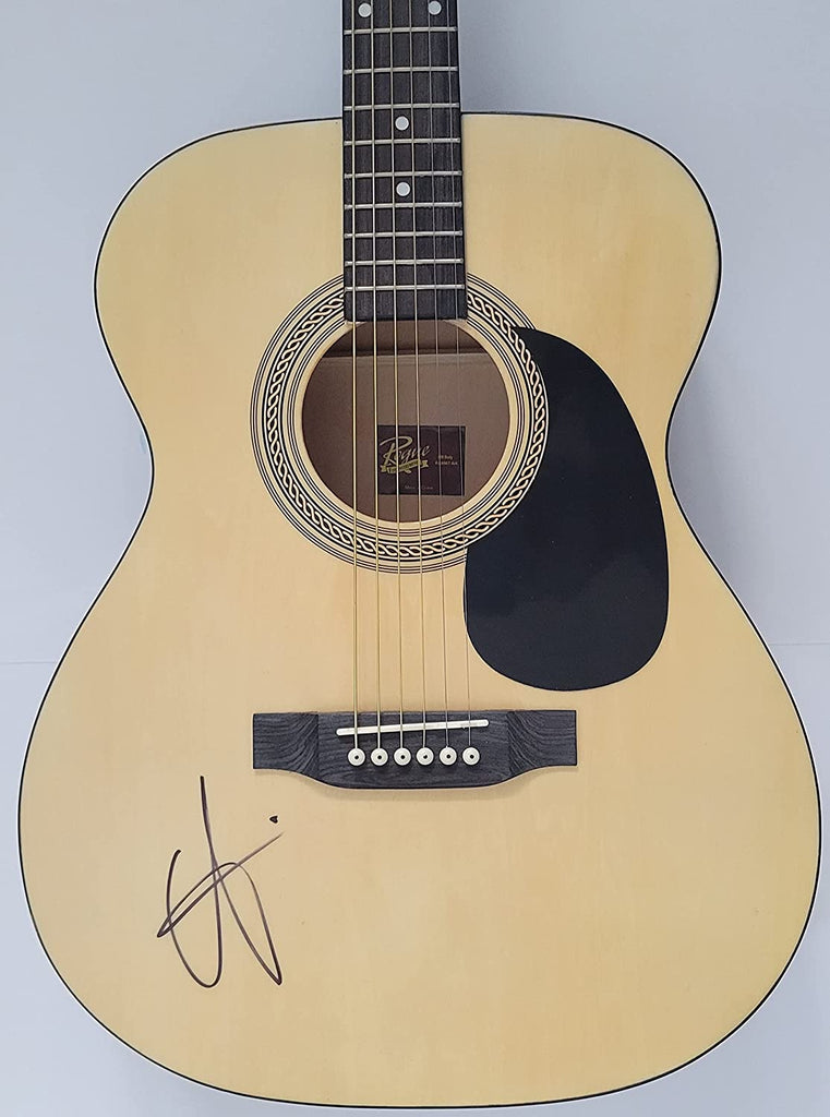 Christina Aguilera signed acoustic guitar, Genie in a Bottle COA Proof autograph STAR