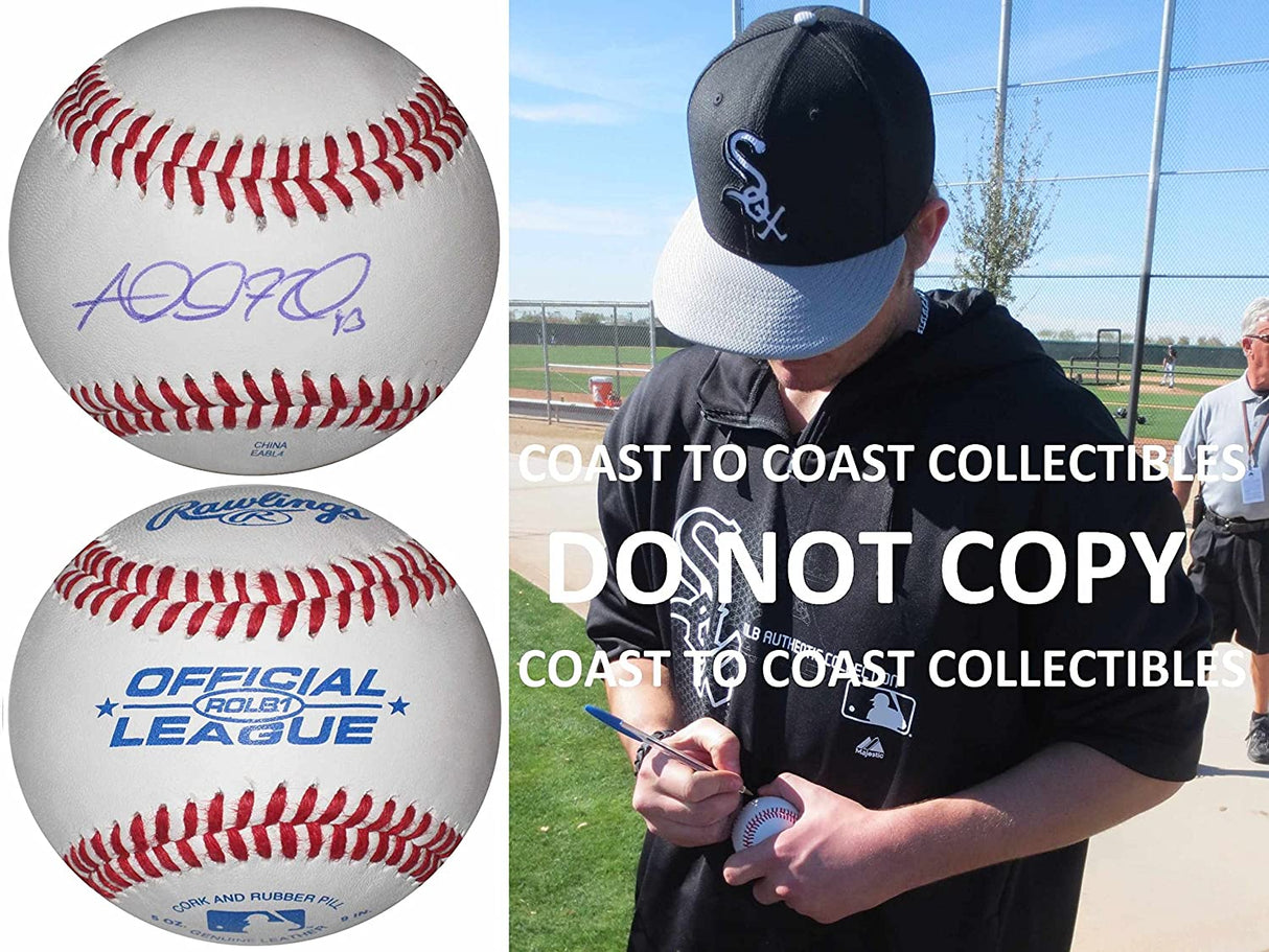 Addison Reed White Sox Red Sox Mets Twins signed autographed baseball COA proof