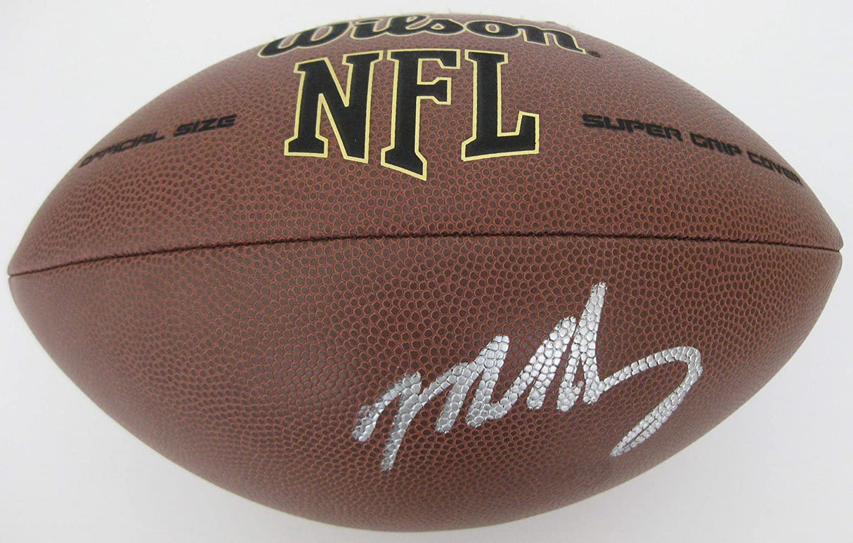 Mike Singletary Chicago Bears signed NFL football proof COA