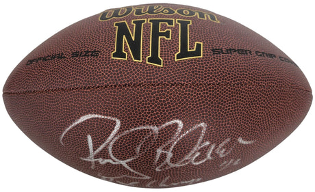 Rocky Bleier Pittsburgh Steelers Notre Dame signed NFL football proof Beckett COA autographed
