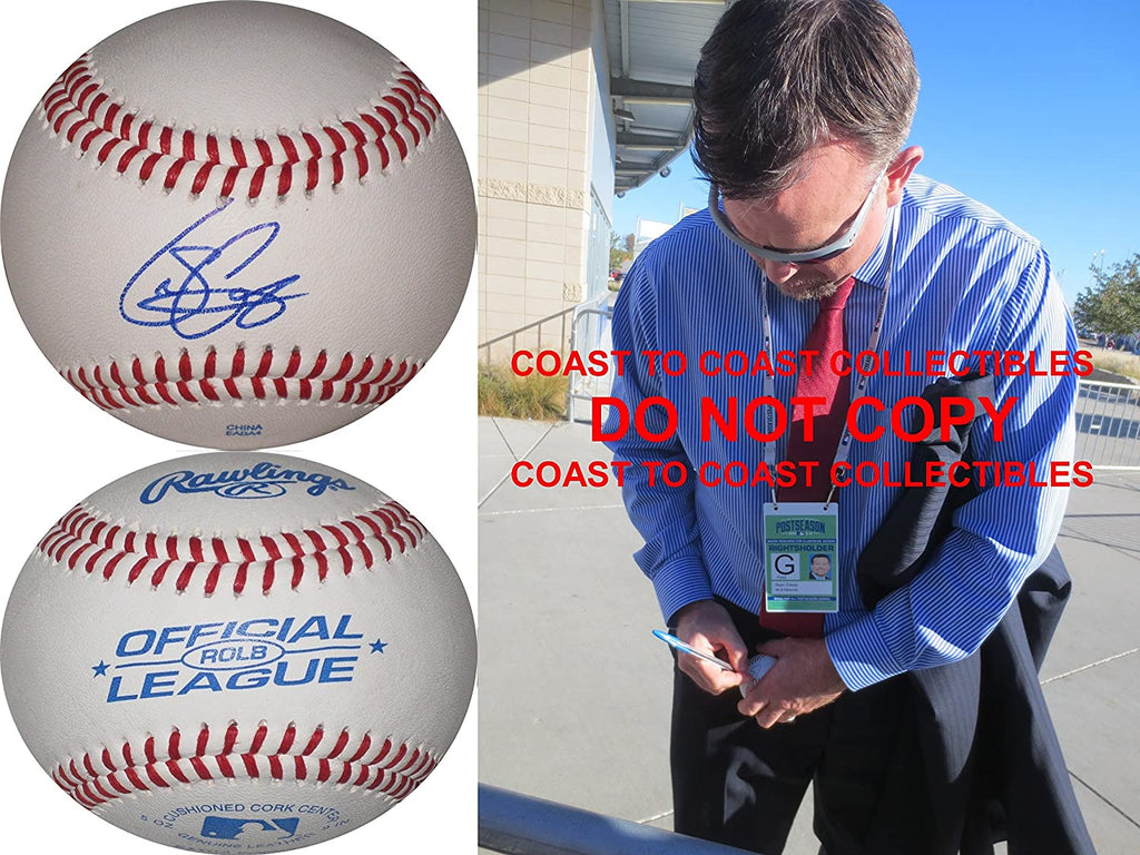 Sean Casey Cincinnati Reds Boston Red Sox signed autographed baseball COA proof