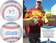 Will Ferrell takes the fields signed autographed baseball proof Beckett COA Star