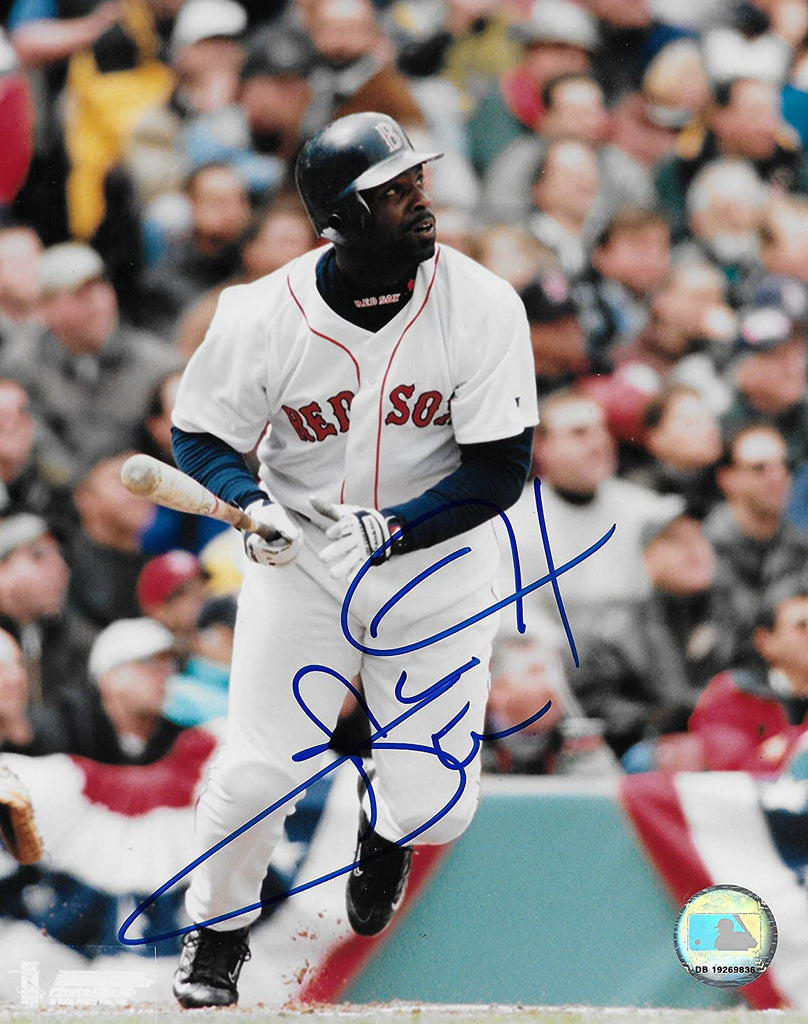 Carl Everett Boston Red Sox signed baseball 8x10 photo COA