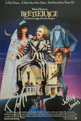 Danny Elfman signed Beetlejuice 12x18 photo poster COA proof autographed Jeffrey Jones STAR
