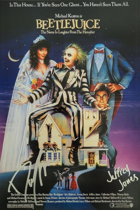 Danny Elfman signed Beetlejuice 12x18 photo poster COA proof autographed Jeffrey Jones STAR