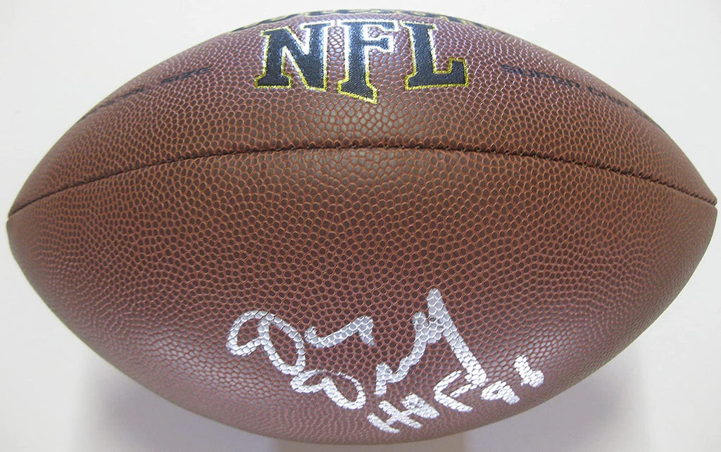 Dan Dierdorf St Louis Cardianls Michigan signed autographed NFL football proof Beckett COA