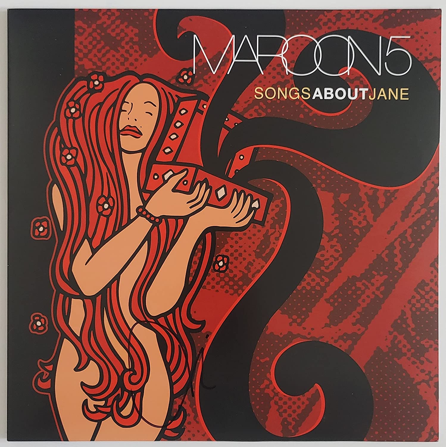 Adam Levine signed autographed Maroon 5 Songs about Jane album vinyl proof Beckett COA star