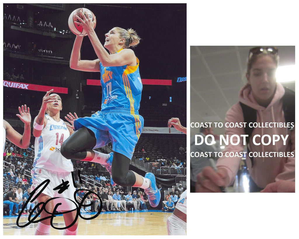 Elena Delle Donne signed Chicago Sky Basketball 8x10 photo COA proof autographed