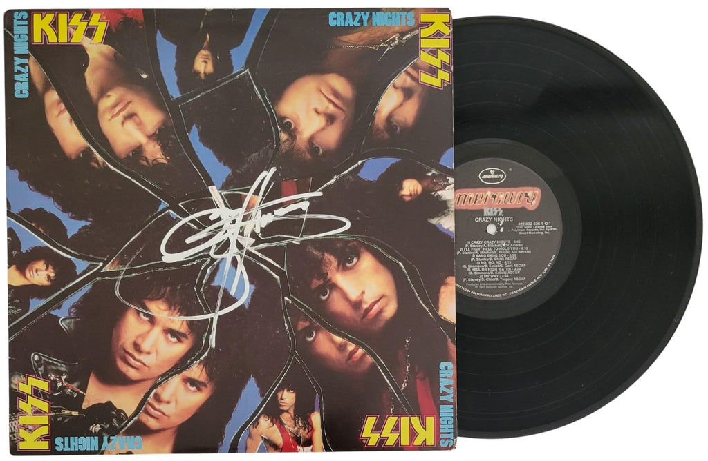 Gene Simmons Signed Kiss Crazy Nights Album COA Proof Autographed Vinyl Record