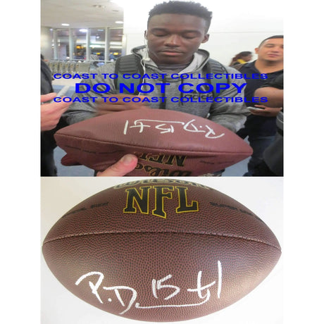 Phillip Dorsett Indianapolis Colts, Miami, Signed, Autographed, NFL Football , a COA with the Proof Photo of Phillip Signing Will Be Inlcuded