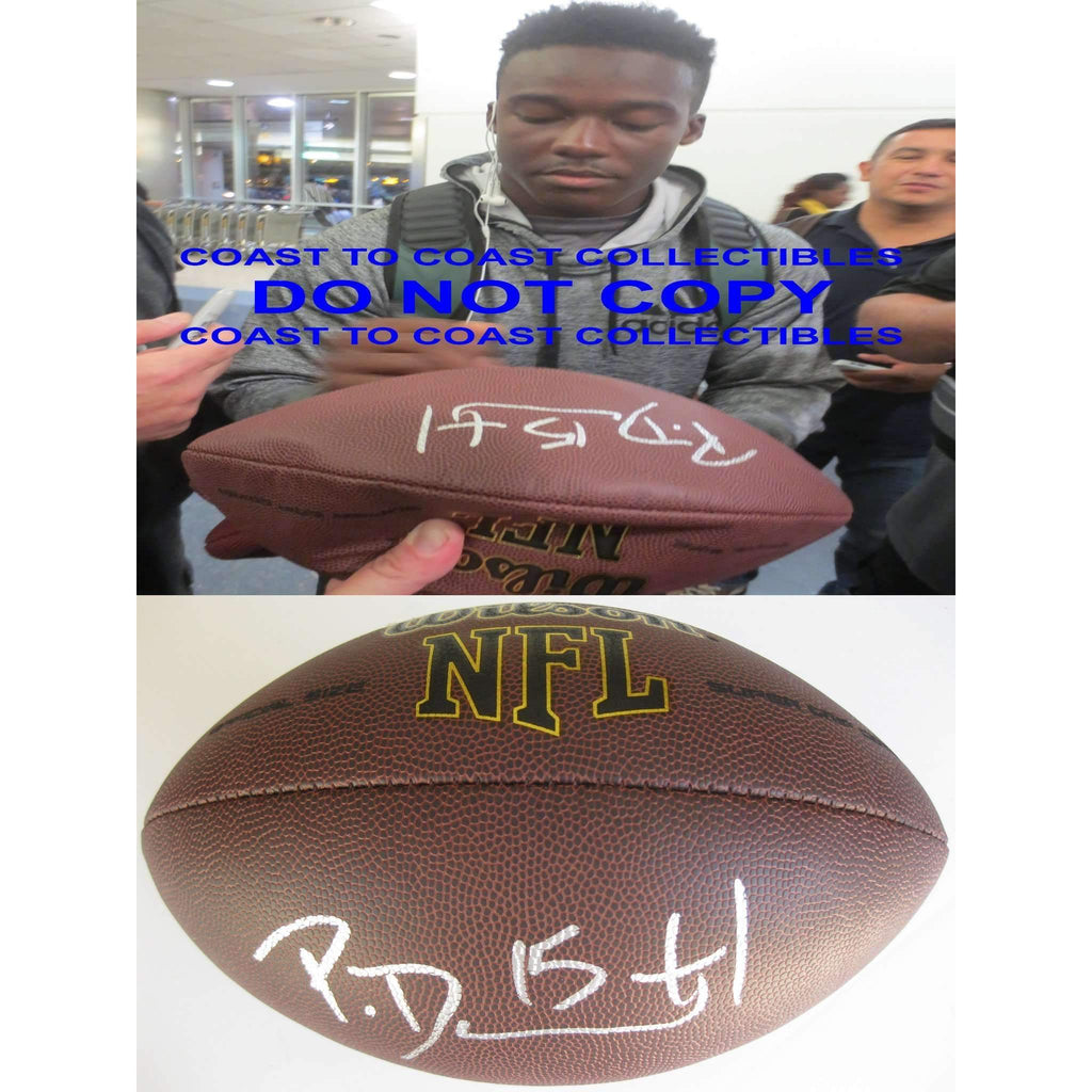 Phillip Dorsett Indianapolis Colts, Miami, Signed, Autographed, NFL Football , a COA with the Proof Photo of Phillip Signing Will Be Inlcuded