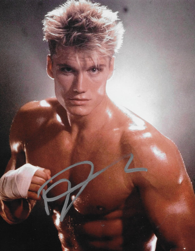 Dolph Lundgren signed Rocky IV Ivan Drago 8x10 photo COA Proof autographed. STAR