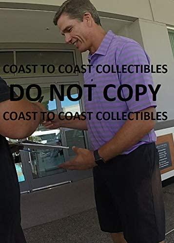 Trent Green St Louis Rams signed autographed football 8x10 Photo,proof COA