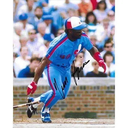 Tim Raines, Montreal Expos, Signed, Autographed, 8X10 Photo, a COA Will Be Included