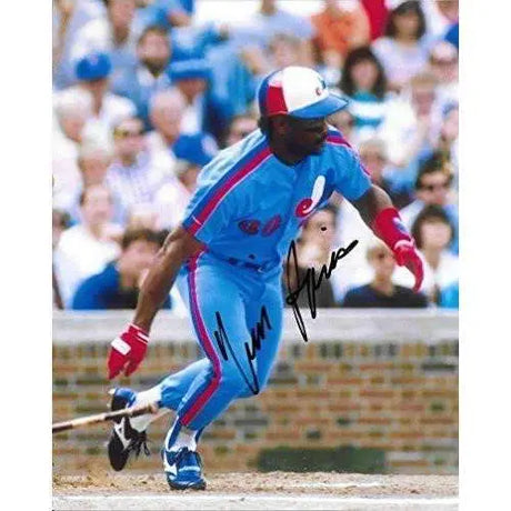 Tim Raines, Montreal Expos, Signed, Autographed, 8X10 Photo, a COA Will Be Included