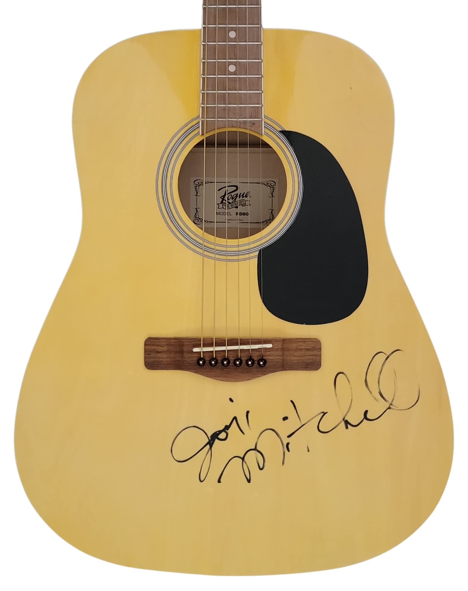 Joni Mitchell singer songwriter signed acoustic guitar COA exact Proof autograph STAR VERY RARE