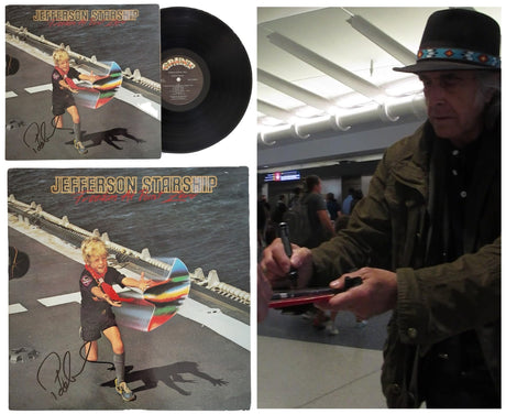 Pete Sears Signed Jefferson Starship Freedom at Point Zero Album Vinyl Record COA Proof STAR