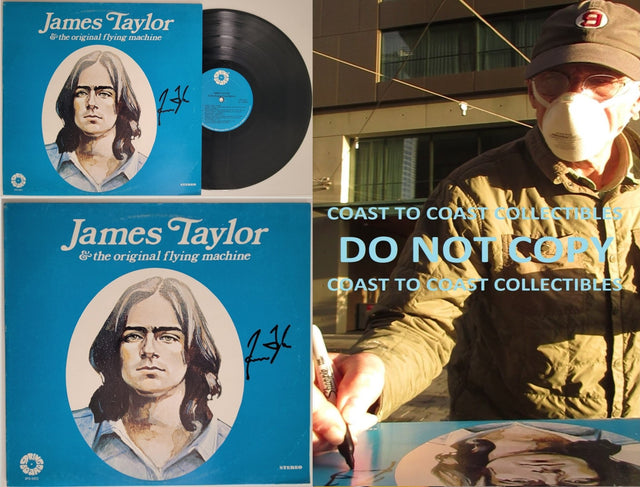 James Taylor signed autographed The Original Flying Machine album LP COA proof STAR