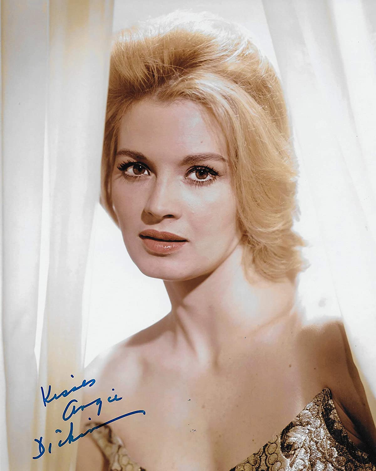 Angie Dickinson actress autographed 8x10 photo proof COA STAR