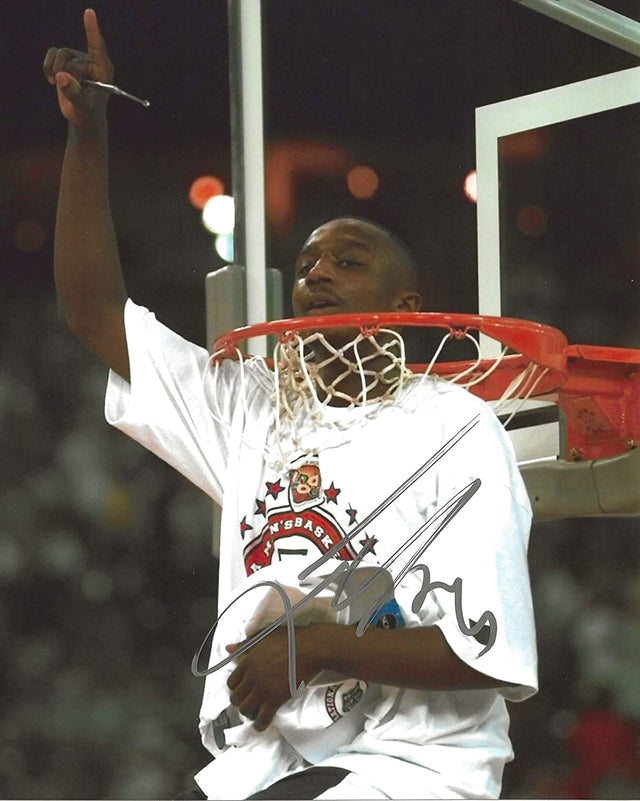 Jason Terry Arizona Wildcats signed basketball 8x10 photo proof COA