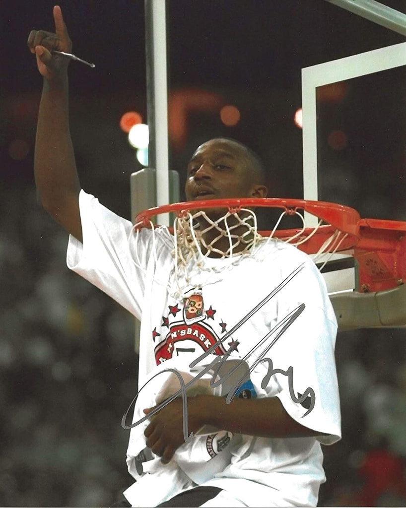 Jason Terry Arizona Wildcats signed basketball 8x10 photo proof COA