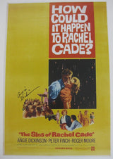 Angie Dickinson signed 12x18 The Sins of Rachel Cade movie poster COA proof STAR